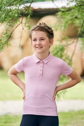 Covalliero SS23 Kids Polo - Pearl Rose